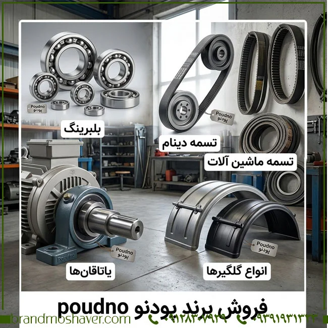 برند آماده پودنو POUDNO برای فروش؛ مناسب فعالیت تجاری در حوزه لوازم یدکی و قطعات خودرو